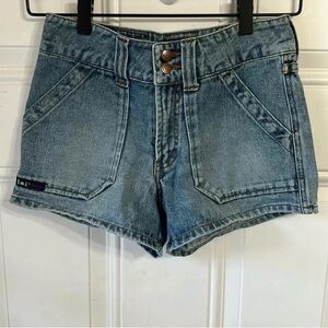 L.E.I Girls Blue Denim Shorts Girls Size 12
